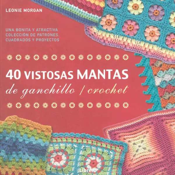 Crochet*Librero 100 granny squares para ganchillo (crochet)