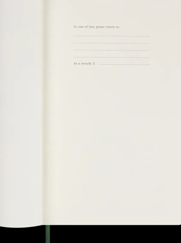 Agendas Moleskine*Ed. Moleskine Agenda 2025 - Diaria - Tapa blanda - Large - Verde mirto