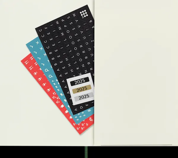 Agendas Moleskine*Ed. Moleskine Agenda 2025 - Diaria - Tapa blanda - Large - Verde mirto