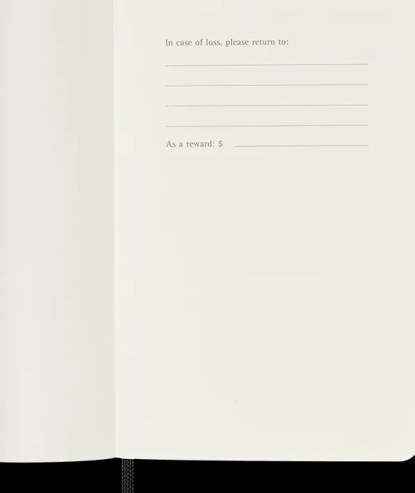 Agendas Moleskine*Ed. Moleskine Agenda 2025 - Diaria - Tapa blanda - Pocket - Negro