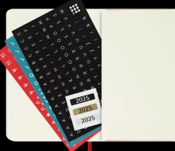 Agendas Moleskine*Ed. Moleskine Agenda 2025 - Diaria - Tapa blanda - Pocket - Rojo escarlata