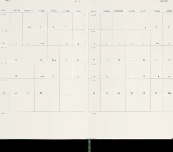 Agendas Moleskine*Ed. Moleskine Agenda 2025 - Diaria - Tapa dura - Large - Verde mirto