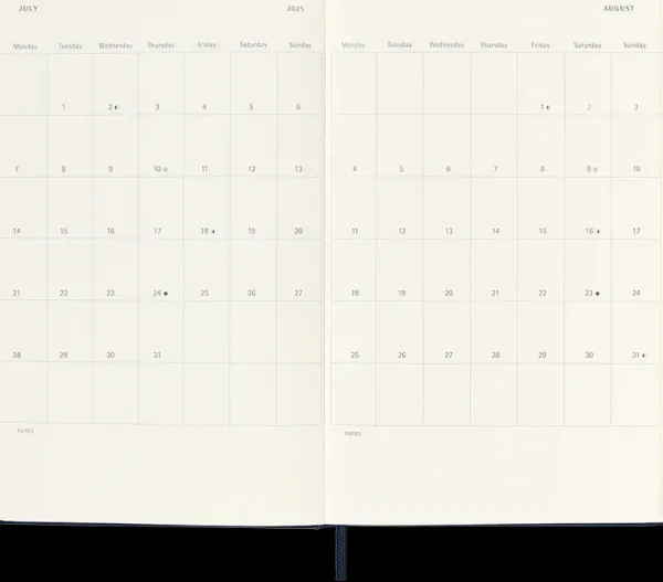 Agendas Moleskine*Ed. Moleskine Agenda 2025 - Diaria - Tapa dura - Large - Azul zafiro