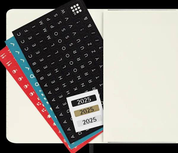 Agendas Moleskine*Ed. Moleskine Agenda 2025 - Mensual - Tapa blanda - Pocket - Negro