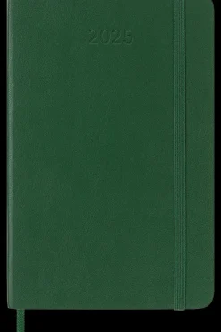 Agendas Moleskine*Ed. Moleskine Agenda 2025 - Semanal - Tapa blanda - Pocket - Verde mirto