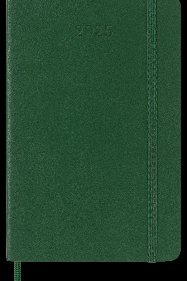 Agendas Moleskine*Ed. Moleskine Agenda 2025 - Semanal - Tapa blanda - Pocket - Verde mirto