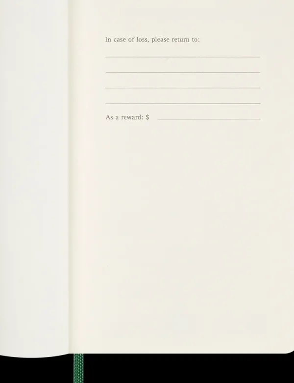 Agendas Moleskine*Ed. Moleskine Agenda 2025 - Semanal - Tapa blanda - Pocket - Verde mirto