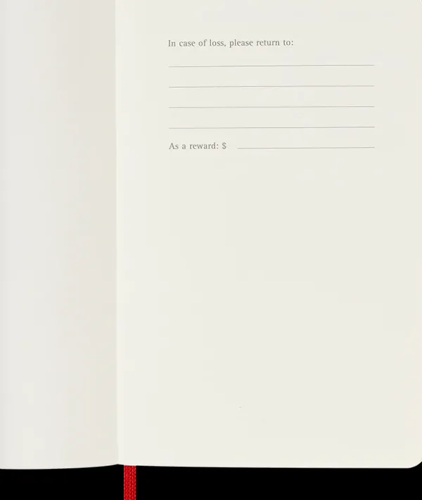 Agendas Moleskine*Ed. Moleskine Agenda 2025 - Semanal - Tapa blanda - Pocket - Rojo escarlata
