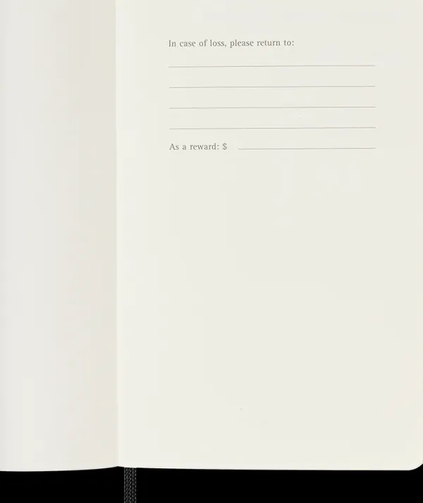 Agendas Moleskine*Ed. Moleskine Agenda 2025 - Semanal - Tapa blanda - Pocket - Negro