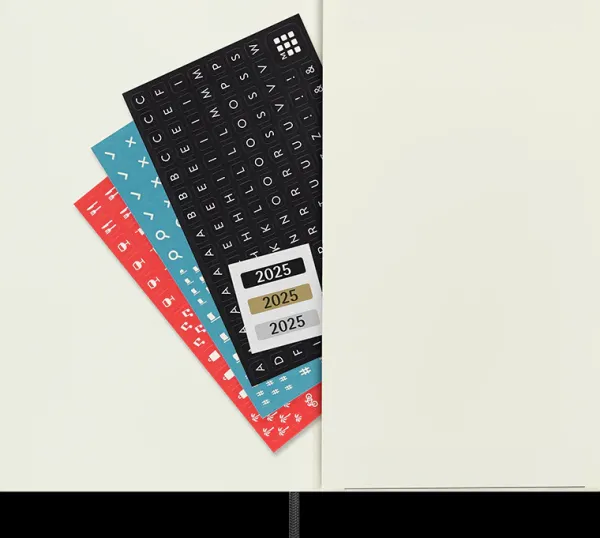 Agendas Moleskine*Ed. Moleskine Agenda 2025 - Semanal - Tapa blanda - Large - Negro