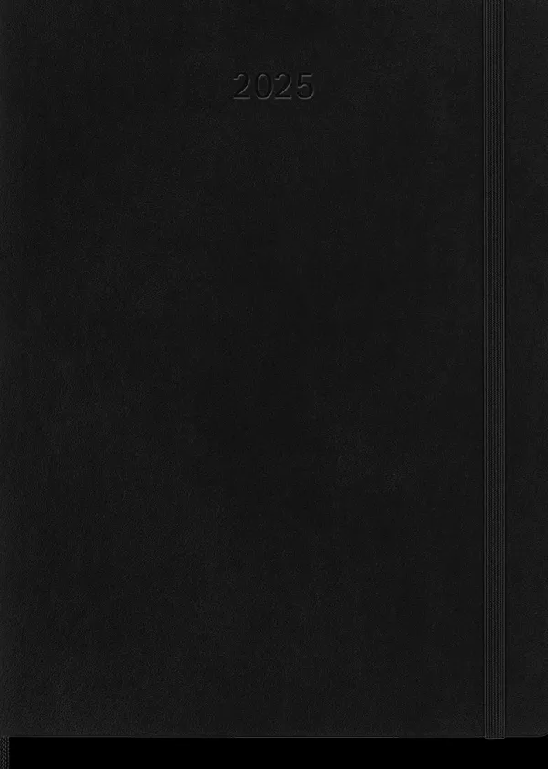 Agendas Moleskine*Ed. Moleskine Agenda 2025 - Semanal - Tapa blanda - XL - Negro