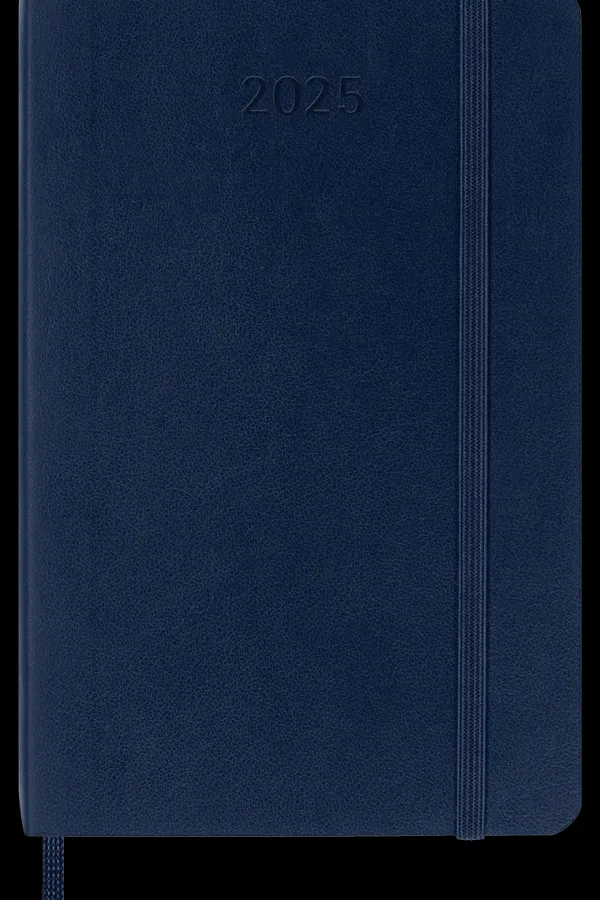 Agendas Moleskine*Ed. Moleskine Agenda 2025 - Semanal - Tapa blanda - Pocket - Azul zafiro