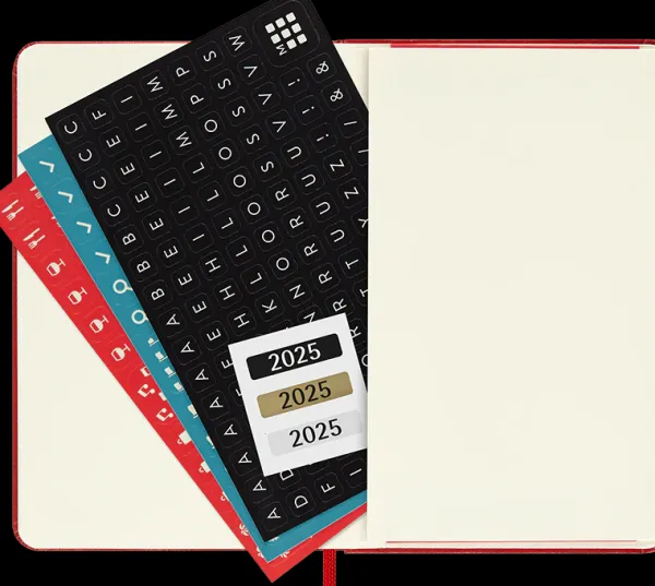 Agendas Moleskine*Ed. Moleskine Agenda 2025 - Semanal - Tapa dura - Pocket - Rojo escarlata