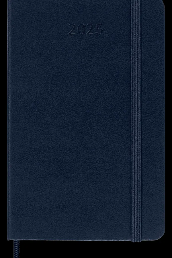 Agendas Moleskine*Ed. Moleskine Agenda 2025 - Semanal - Tapa dura - Pocket - Azul zafiro