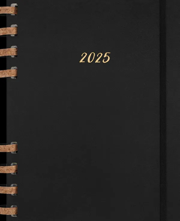 Agendas Moleskine*Ed. Moleskine Agenda 2025 en Espiral - Semanal / Mensual - Tapa dura - XL - Negro