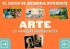 Pasatiempos*Librero Arte. Juego de memoria diferente