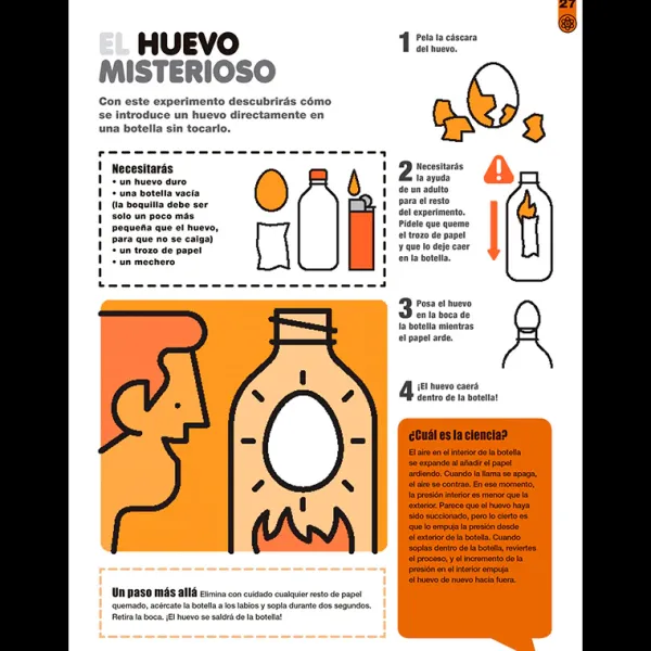 Ciencias*Ideaka Edelvives Ciencia asombrosa. 70 experimentos alucinantes para hacer en casa