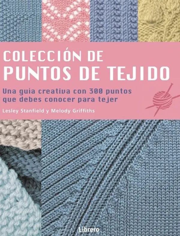 Técnicas De Tejido*Librero Coleccion de puntos de tejido