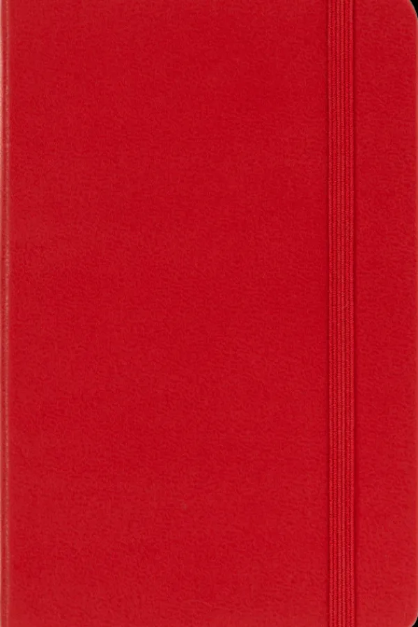 Cuadernos Clásicos*Ed. Moleskine Cuaderno Clásico - Tapa Dura - Pocket - Rojo escarlata - De rayas