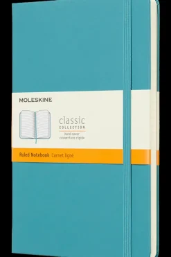 Cuadernos Clásicos*Ed. Moleskine Cuaderno Clásico - Tapa dura - Large - Azul arrecife - De rayas
