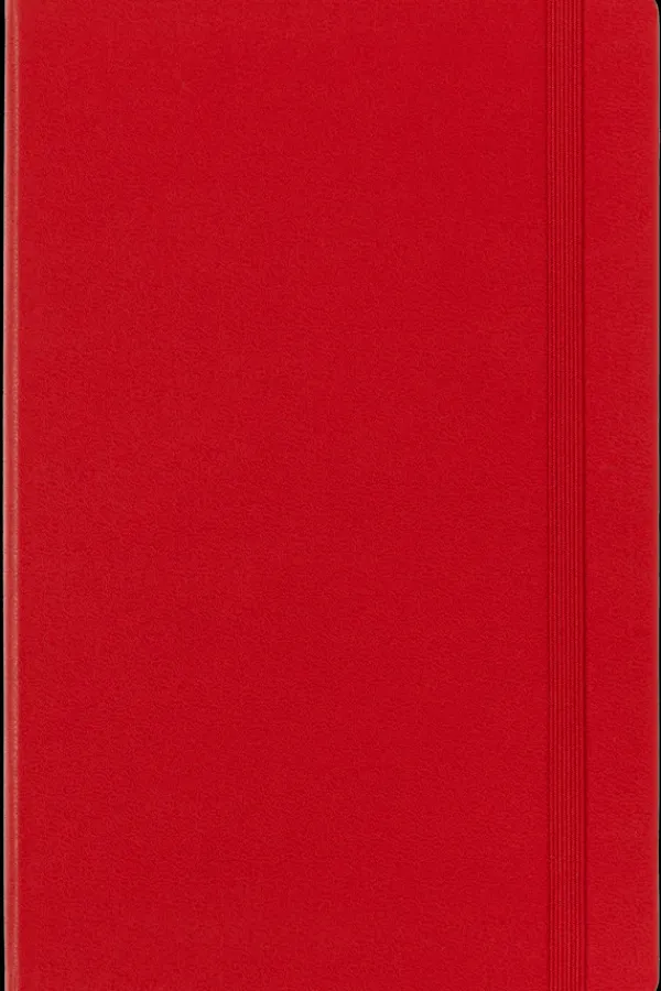 Cuadernos Clásicos*Ed. Moleskine Cuaderno Clásico - Tapa Dura - Large - Rojo escarlata - De puntos