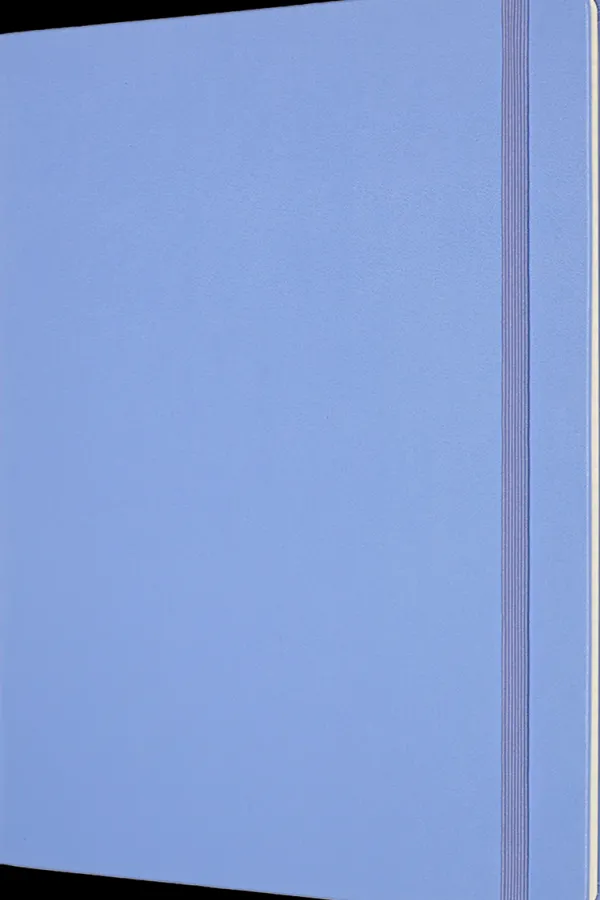 Cuadernos Clásicos*Ed. Moleskine Cuaderno Clásico - Tapa dura - XL - Azul hortensia - De rayas