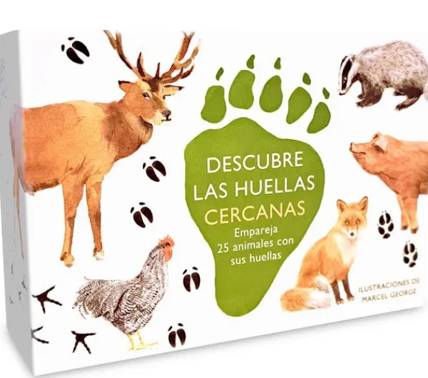 Pasatiempos*MTM Descubre las huellas cercanas. Juego de memoria