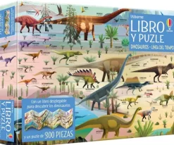 Actividades Y Puzzles*Usborne Dinosaurios. Línea del tiempo. Libro y puzle (300 piezas)