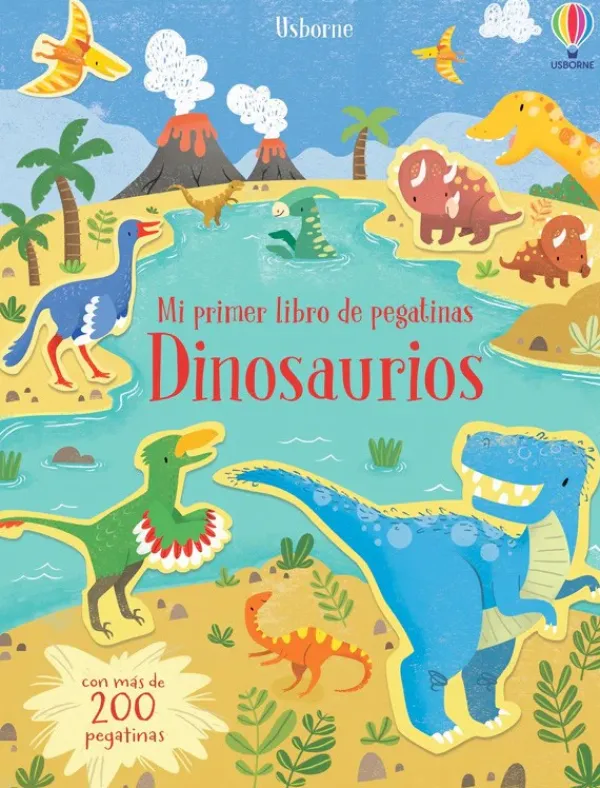 Actividades Y Puzzles*Usborne Dinosaurios. Mi primer libro de pegatinas