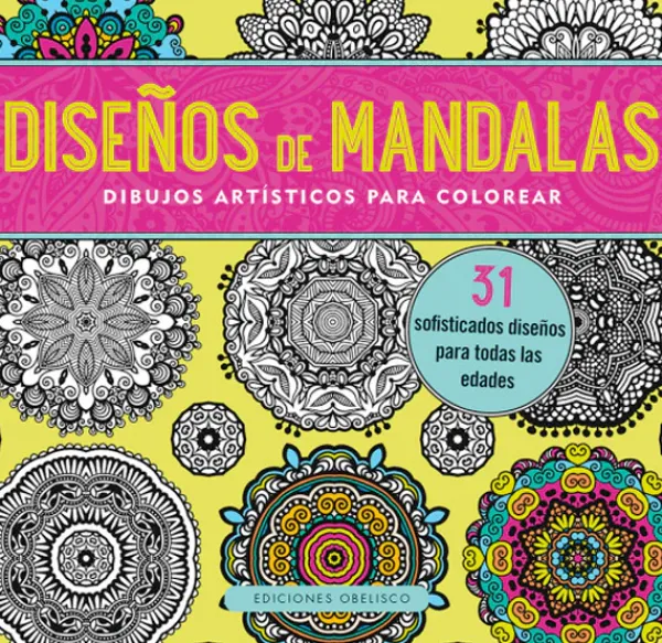 Libros Para Colorear*Obelisco Diseños de mandalas. Dibujos artísticos para colorear
