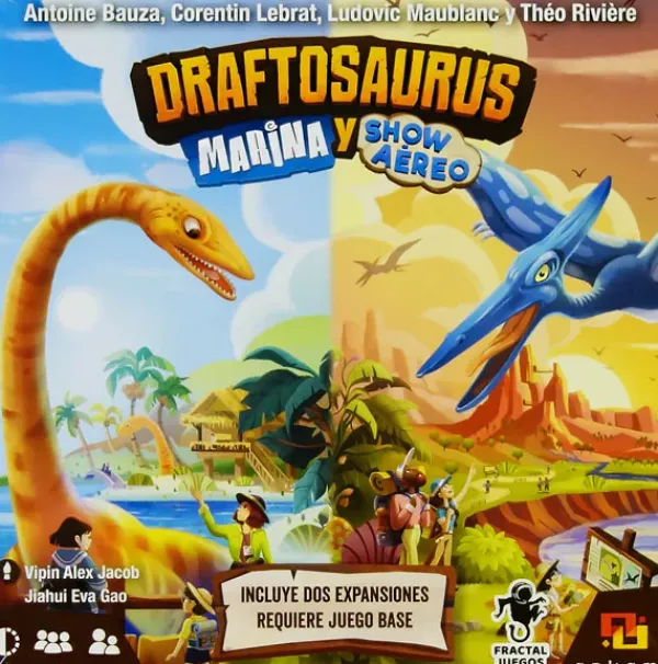 Juegos De Mesa*Fractal juegos Draftosaurus: Marina y show aéreo