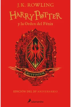 Novela Juvenil*Salamandra Harry Potter y la orden del fénix · Edic 20 Aneviersario (Gryffindor)