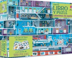 Actividades Y Puzzles*Usborne Laberintos de espías. Libro y puzle (300 piezas)