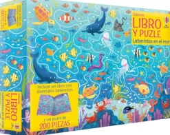 Actividades Y Puzzles*Usborne Laberintos en el mar. Libro y puzle