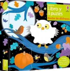 Actividades Y Puzzles*Usborne Noche de disfraces (3 puzles de 9 piezas)
