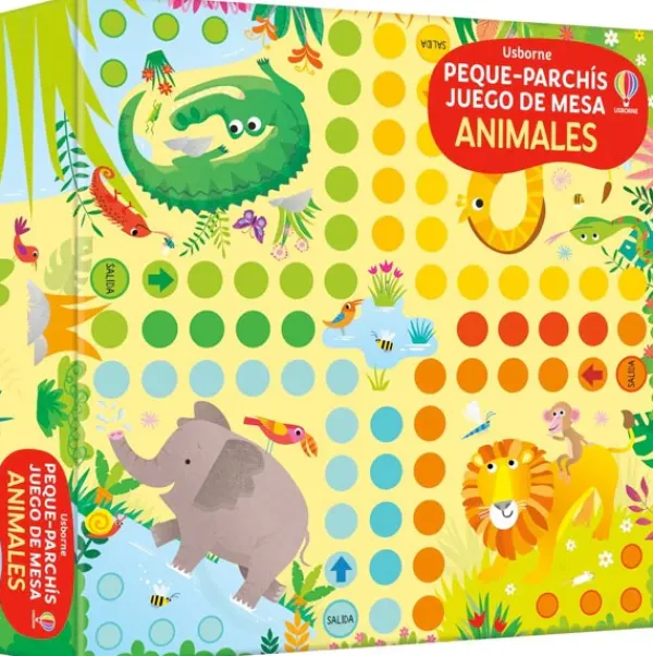 Actividades Y Puzzles*Usborne Peque-parchís (Ludo) - Animales