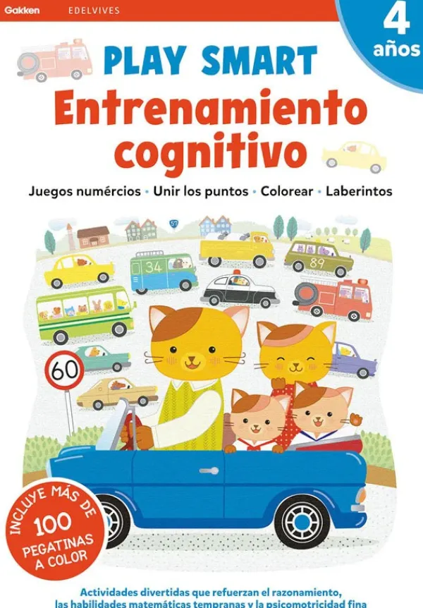 Actividades Y Puzzles*Edelvives Play Smart. 4 años. Entrenamiento cognitivo