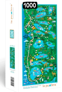 Puzzles*La Puzzlera Puzzle mapa ruta de Los Lagos 1000 piezas
