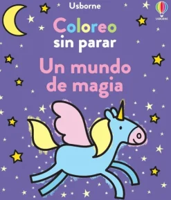 Actividades Y Puzzles*Usborne Un mundo de magia. Coloreo sin parar