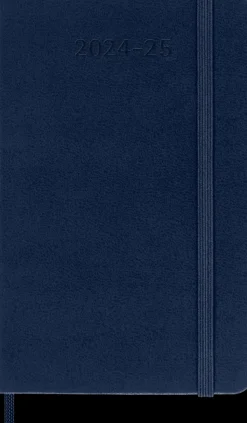 Agendas Moleskine*Ed. Moleskine Agenda 18 meses 2024/2025 - Semanal - Tapa dura - Pocket - Azul Zafiro