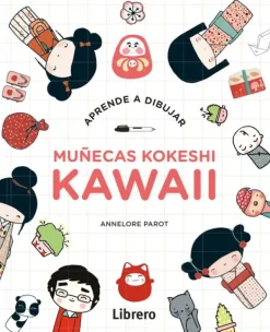 Guías De Dibujo*Librero Aprende a dibujar muñecas Kokeshi Kawaii