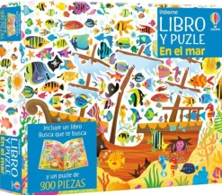 Actividades Y Puzzles*Usborne En el mar (300 Piezas)