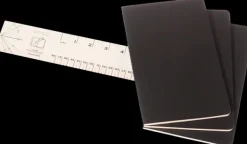 Cuadernos Cahier*Ed. Moleskine Libretas Cahier. Set de 3 - Large - Negro - De rayas