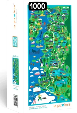 Puzzles*La Puzzlera Puzzle mapa carretera Austral 1000 piezas
